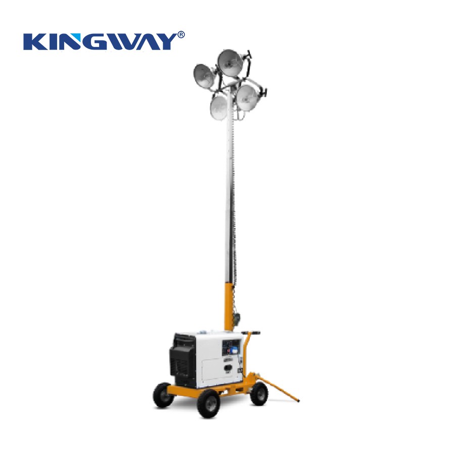 4×400W halogeenlamp 5m vertikaalne manuaalne valgustorn