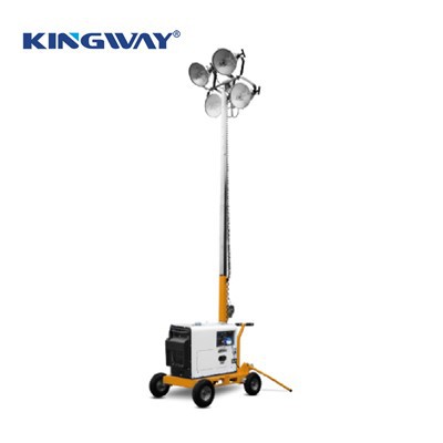 4×400W halogeenlamp 5m vertikaalne manuaalne valgustorn